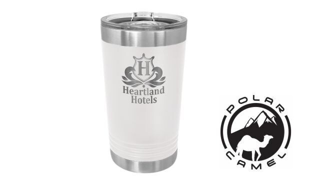 Polar Camel Pint Tumbler - White: 16 oz.-107760