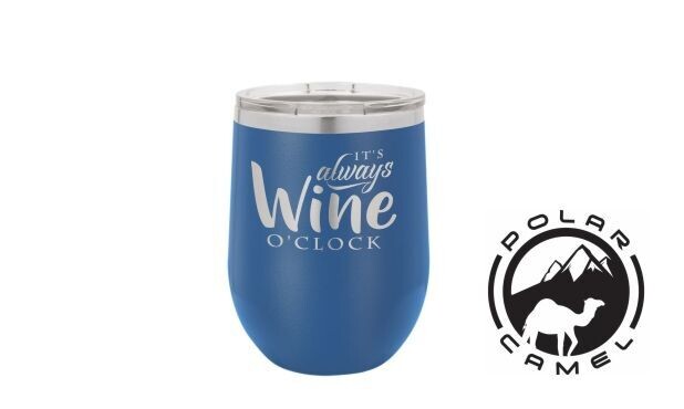Polar Camel Stemless Wine Tumbler - Royal Blue: 12 oz.-107767