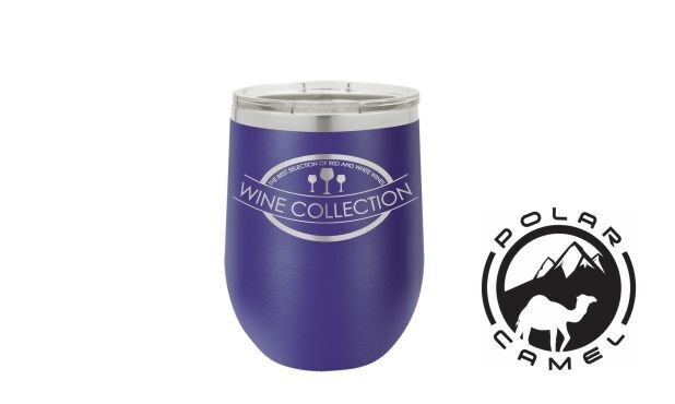 Polar Camel Stemless Wine Tumbler - Purple: 12 oz.-107772