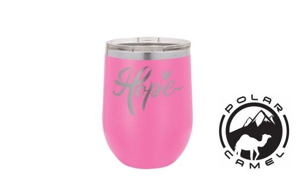 Polar Camel Stemless Wine Tumbler - Pink: 12 oz.-107768