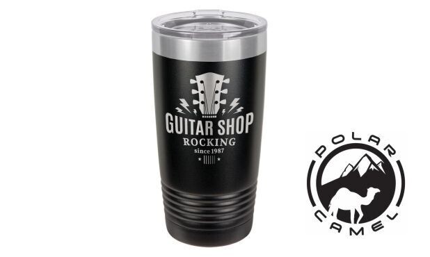 Polar Camel Ringneck Tumbler - Black with Silver Ring: 20 oz.-107798