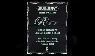 Winchester Plus Jade Glass Award: 5" x 7"-101671