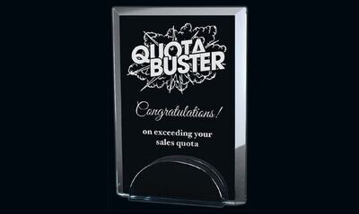 Brisbane Series Clear and Smoked Glass Award: 7-3/4"-106016