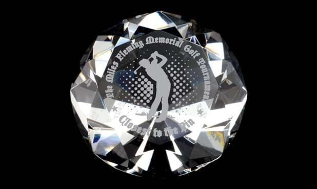 Diamond Series Optic Crystal Paperweight: 2-1/4" x 3-1/8"-102643