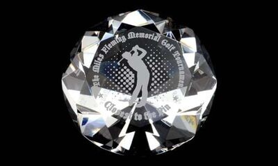 Diamond Series Optic Crystal Paperweight: 2-1/4" x 3-1/8"-102643