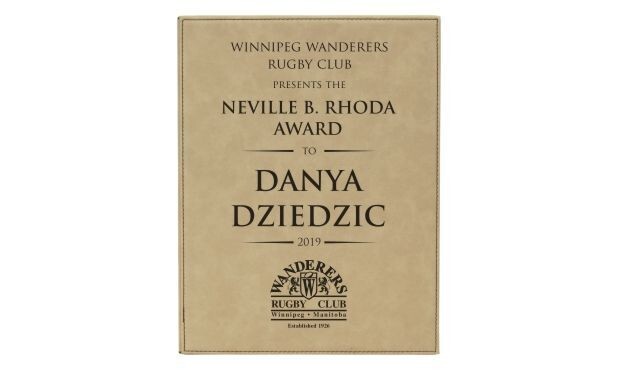 Leatherette Plaque - Light Brown/Black: 8" x 10"-107858