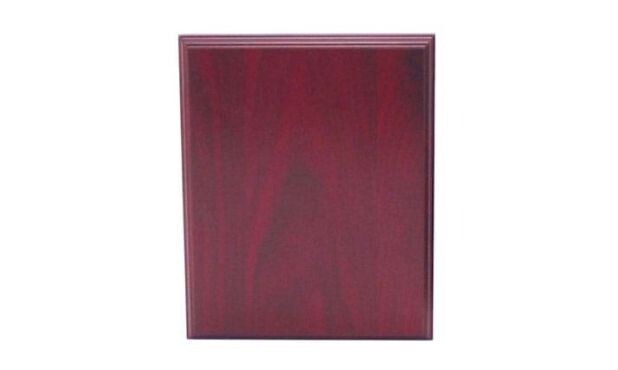 Solid Walnut Regular Edge Plaque with Rosewood Stain: 9" x 12"-101440