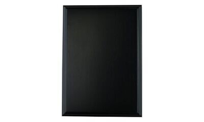 Solid Walnut Plaque with Black Lacquer Finish: 9" x 12"-100699