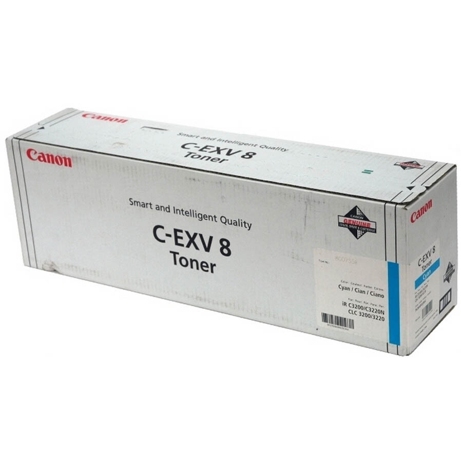 Canon C-EXV8 Cyan Toner Cartridge 7628A002AA