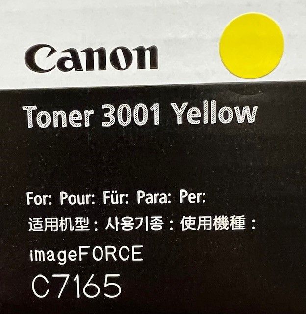 Canon 3001 Yellow Toner Cartridge 6495C001AA