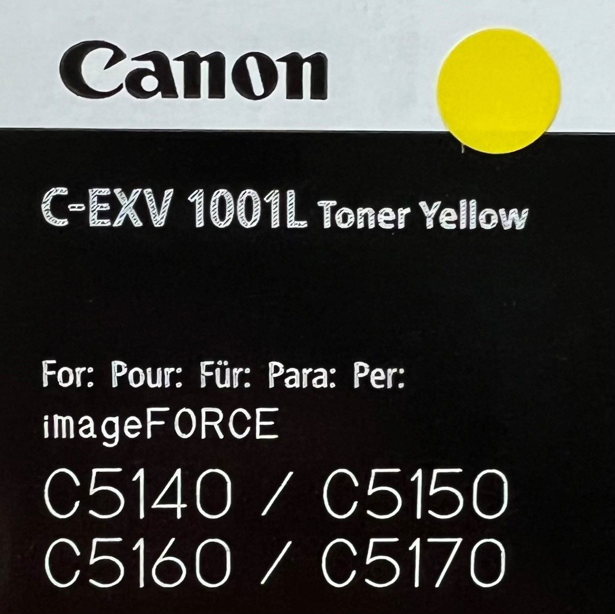 Canon C-EXV1001L Yellow Toner Cartridge 6144C002AA