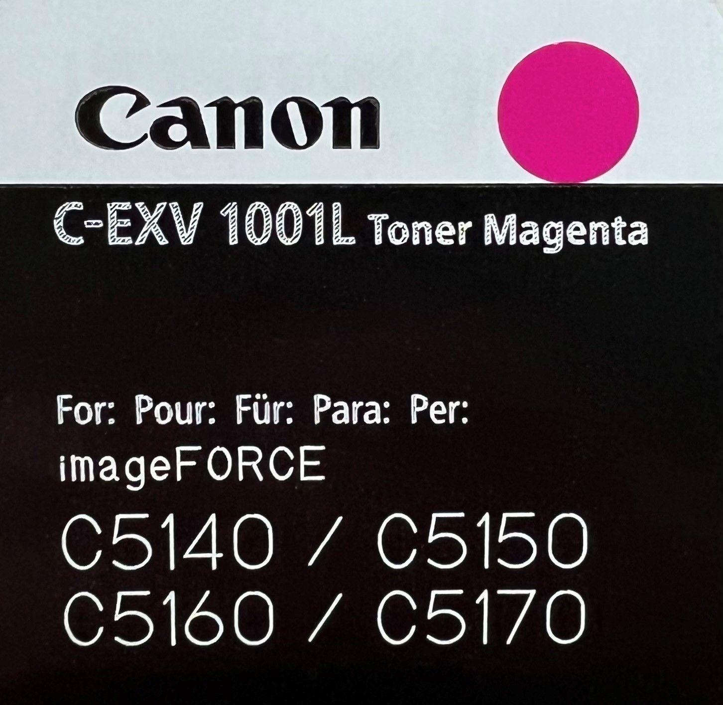 Canon C-EXV1001L Magenta Toner Cartridge 6143C002AA Canon C-EXV1001L Magenta Toner Cartridge 6143C002AA