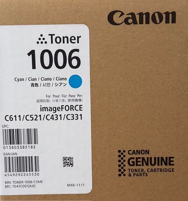 Canon 1006 Cyan Toner Cartridge 7047C001AA