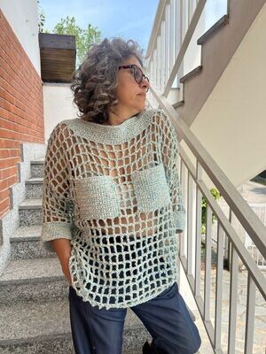 Pattern Maglia a rete con tasche Pattern Maglia a rete con tasche
