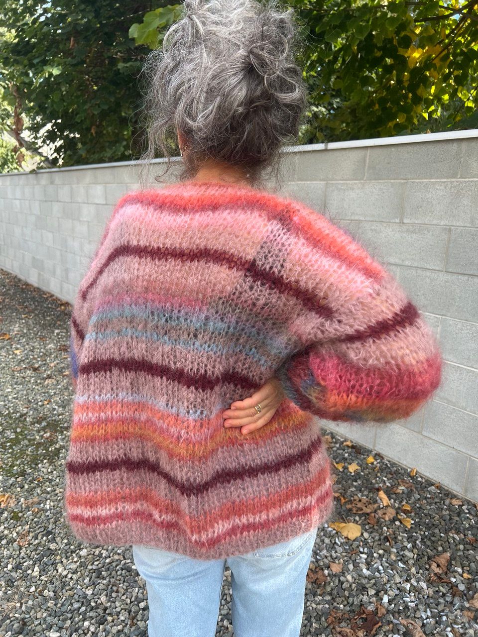 Pattern Cardigan di Mohair Spesso