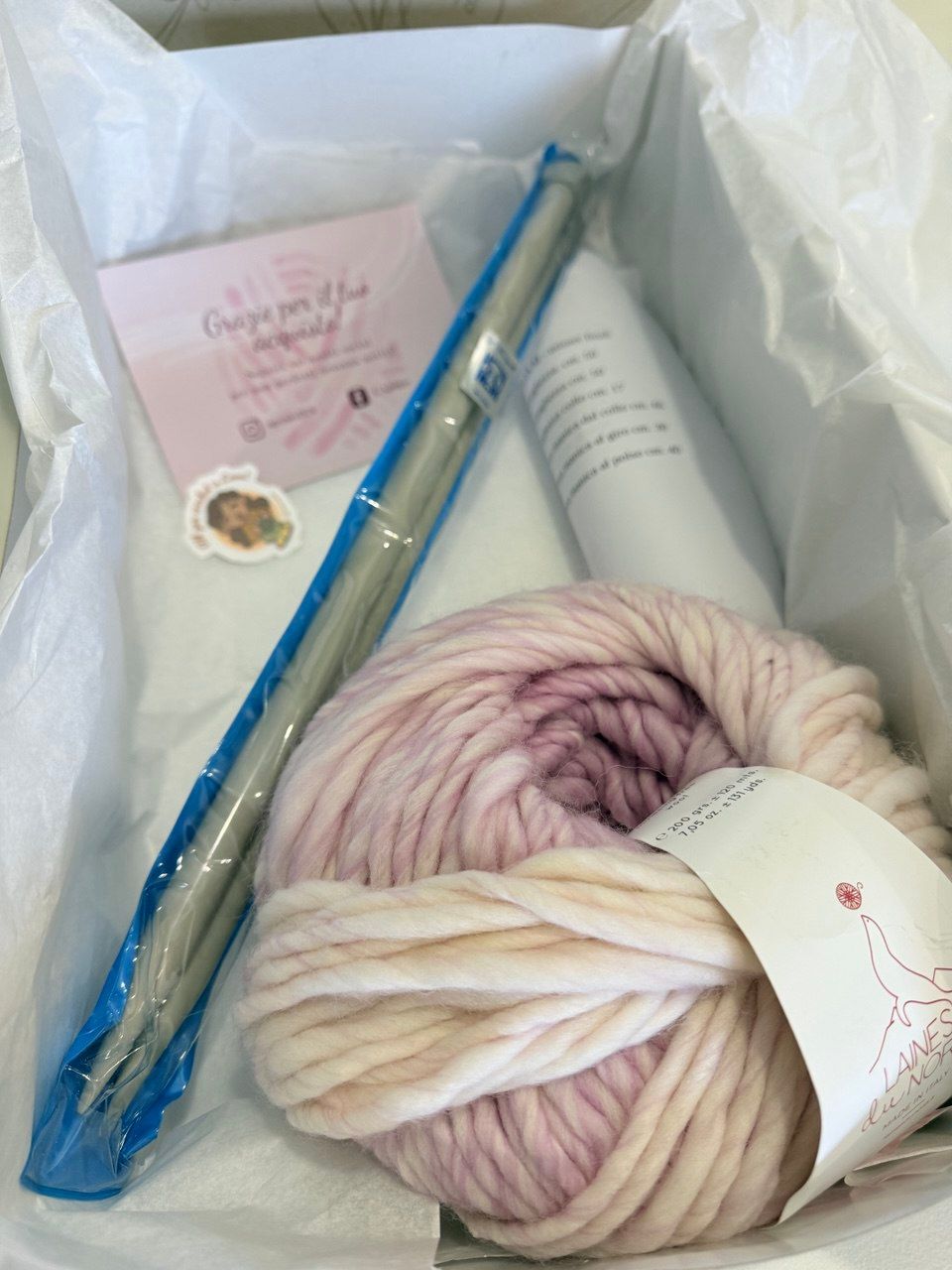 KIT FERRI - SCIARPA A DOPPIA PUNTA - Rosa degradé