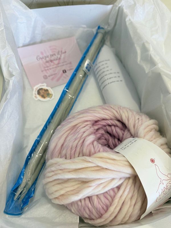 KIT FERRI - SCIARPA A DOPPIA PUNTA - Rosa degradé