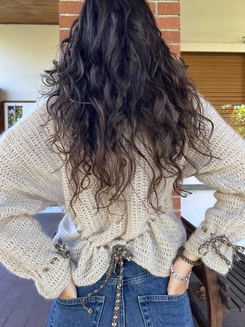 PATTERN - Golfino uncinetto con lacci