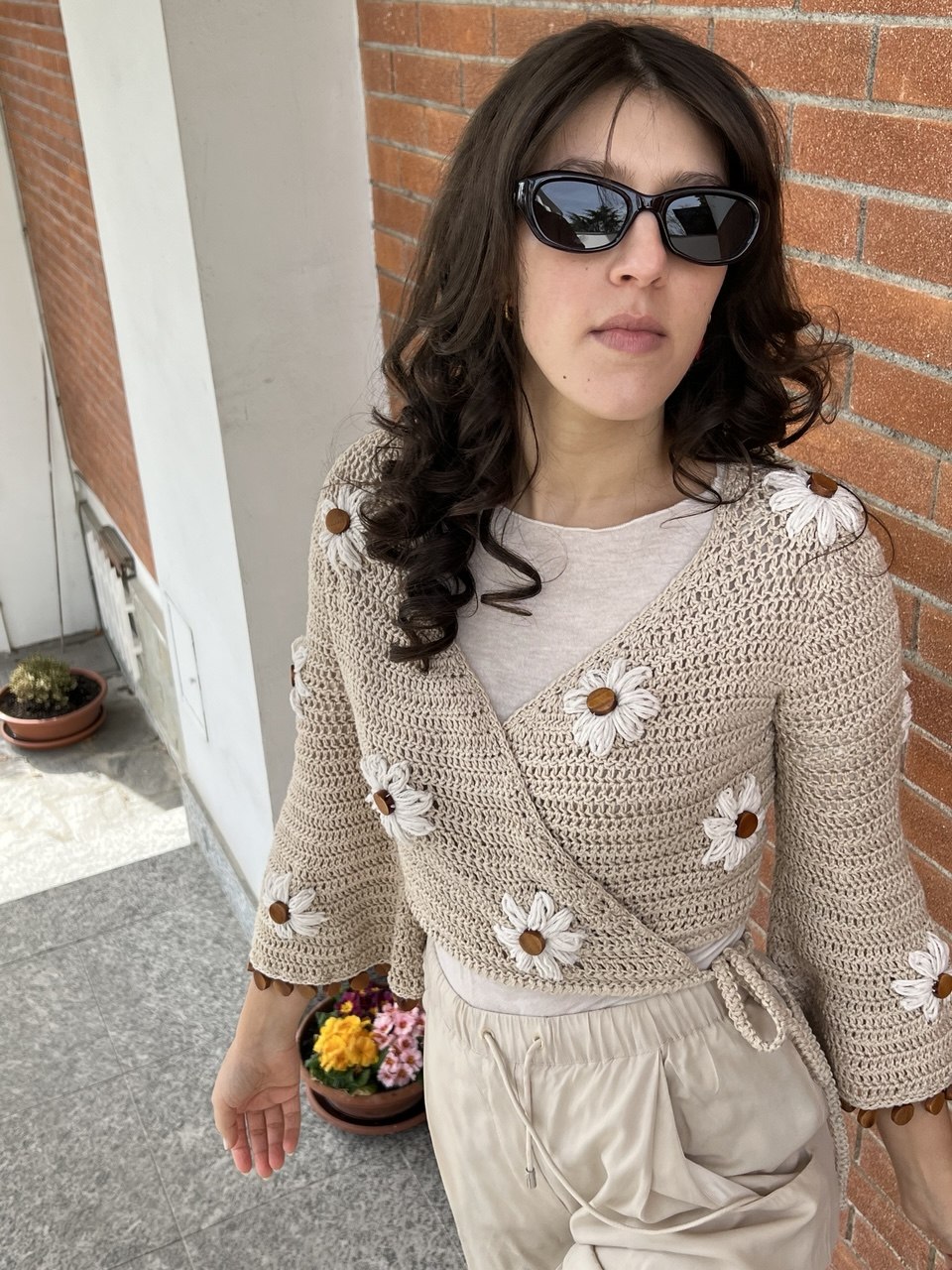 PATTERN - Golfino Daisy Uncinetto