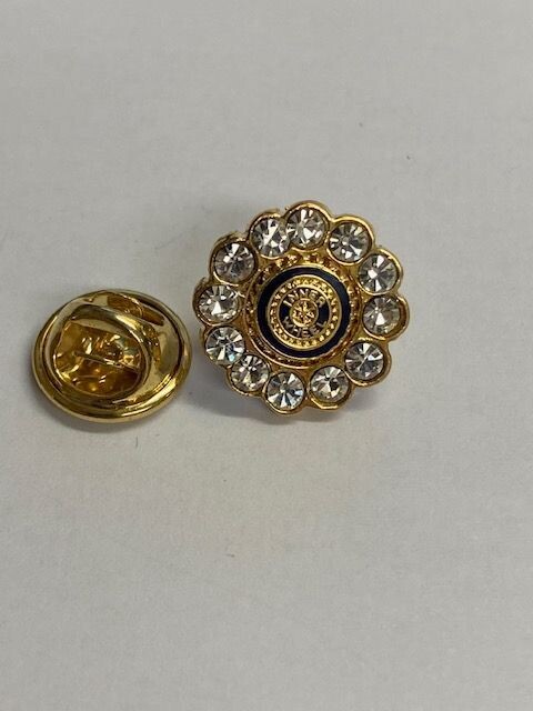Mini White Lapel Brooch
