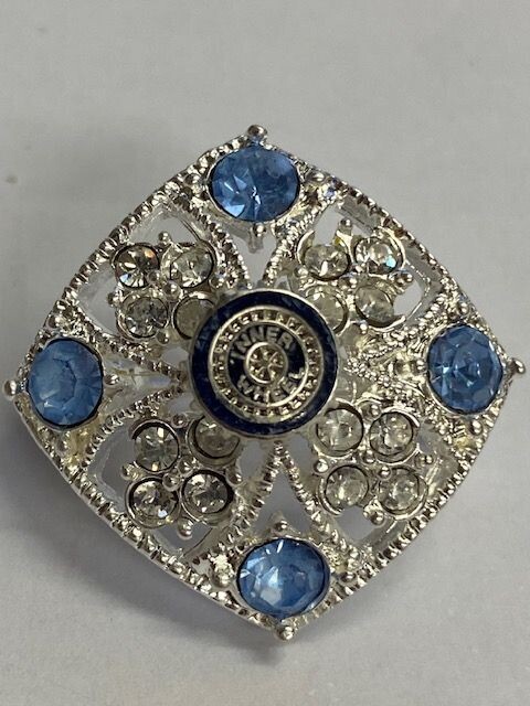 Silver Square Brooch