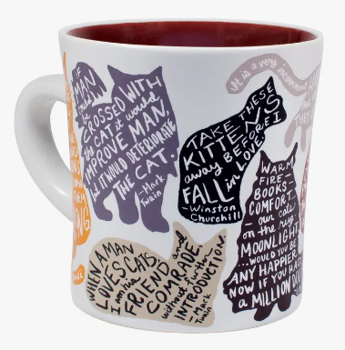 Literary Cat Quotes Coffee Mug