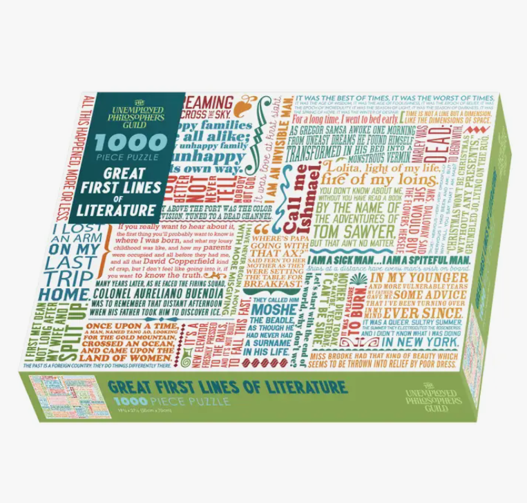 First Lines of Literature Puzzle