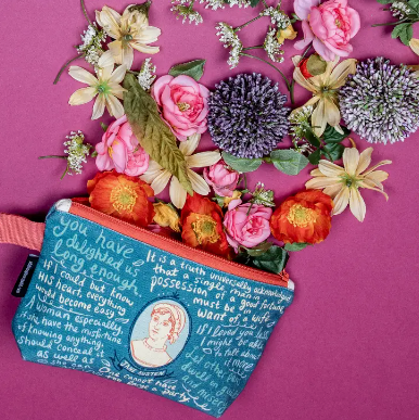 Jane Austen Zipper Bag