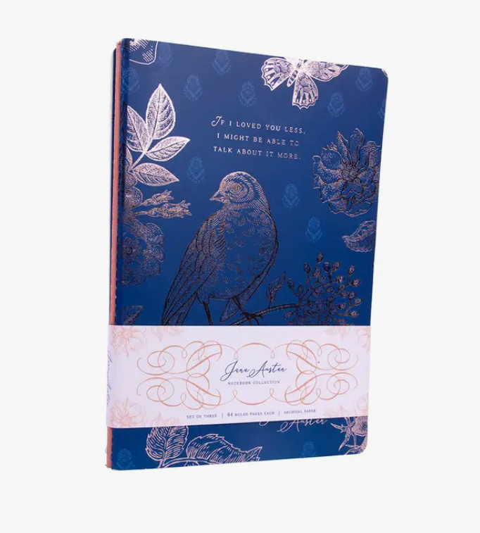 Jane Austen Sewn Notebooks (Set of 3)