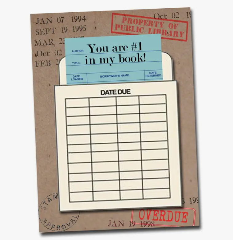 You are #1 in my book! Greeting Card