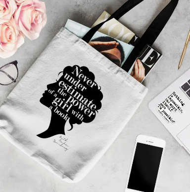 Never Underestimate the Power of a Girl Tote Bag
