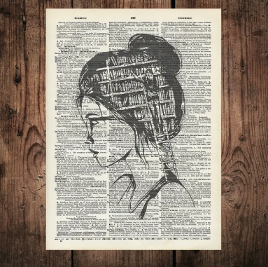 A Girl Named Ruth - Vintage Dictionary Print