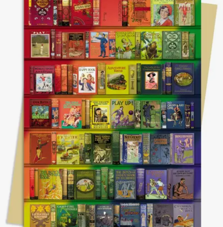 Bodleian Libraries: Rainbow Bookshelf Greeting Card