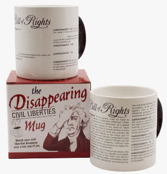 Disappearing Civil Liberties- Heat Changing Mug