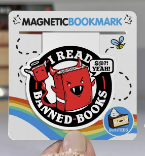 I Read Banned Books Magnetic Bookmark - $@?! YEAH!