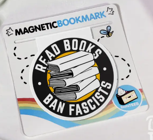 Read Books Ban Fascists Magnetic Bookmark