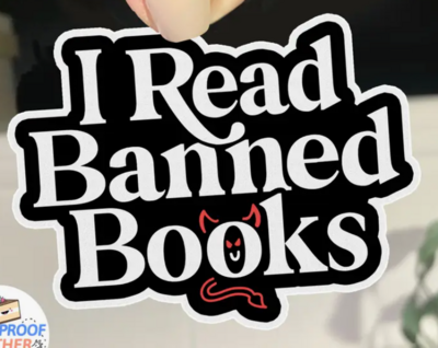I Read Banned Books Sticker