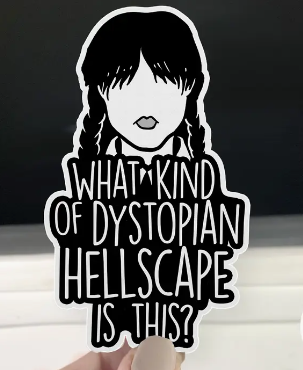 Wednesday Dystopian Hellscape Decal