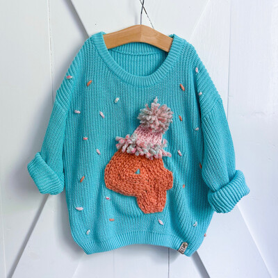 Kids Birthday Number Sweater