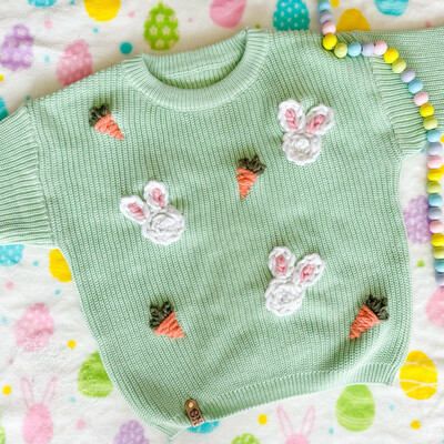Adult Easter Bunny Carrots Sweater