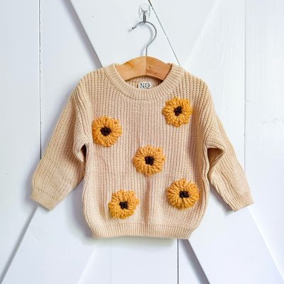 Kids Flower Designs Sweater