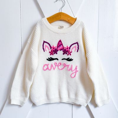&quot;Avery&quot; Unicorn Sweater
