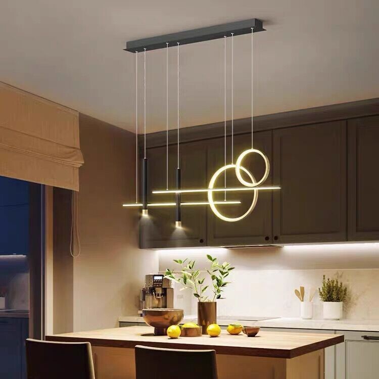 Modern Minimalist Restaurant Chandelier Dining Table Bar Cafe Light Luxury Nordic Minimalist Creative Led Designer Lamps