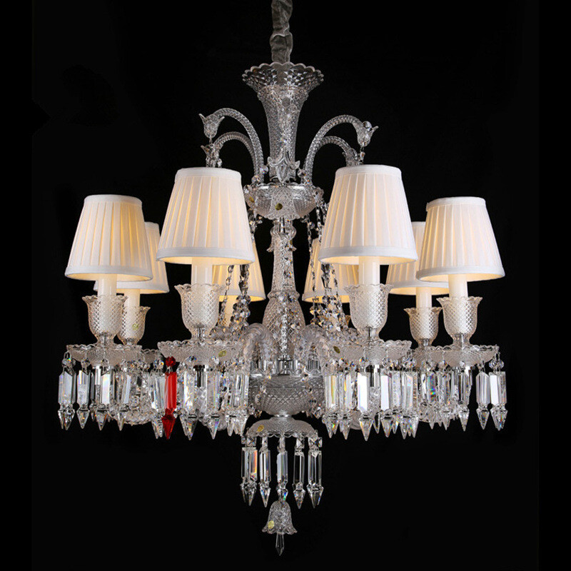 Simple European Crystal Chandelier European-style Creative Atmosphere Restaurant Bedroom Chandelier Villa Duplex Floor Lamp Hall Stair Lamps