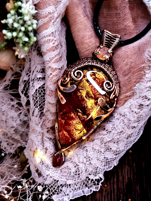 &quot;Sunset&#39;s Heart&quot; Pendant