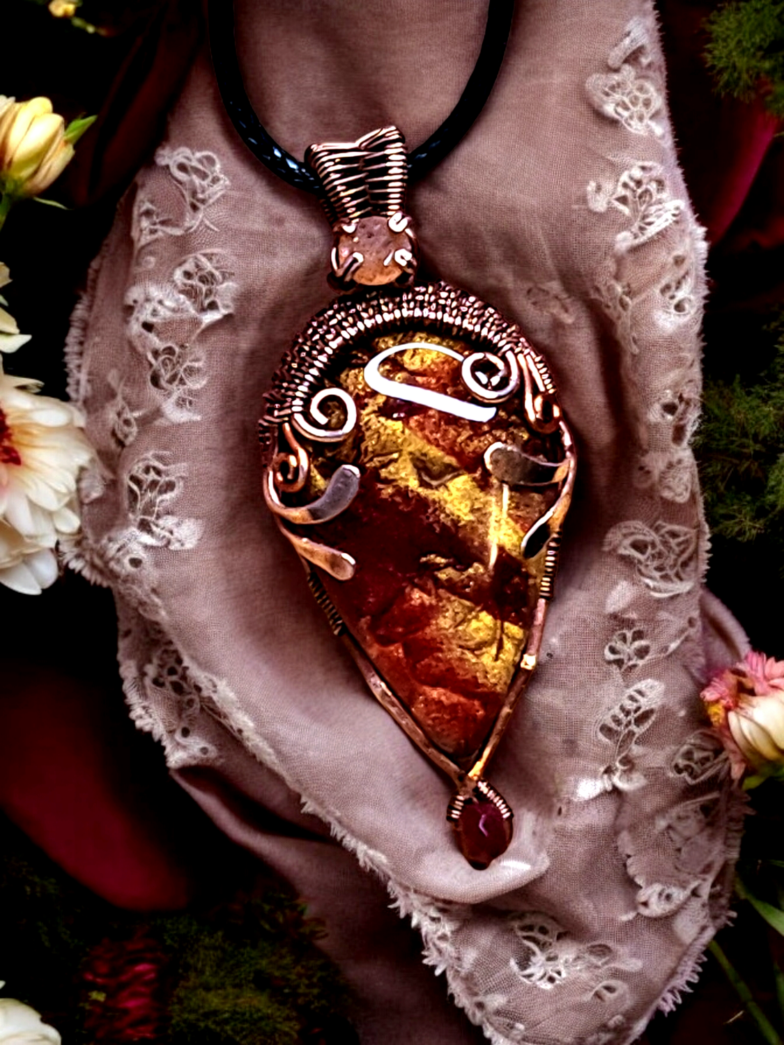 &quot;Sunset&#39;s Heart&quot; Pendant