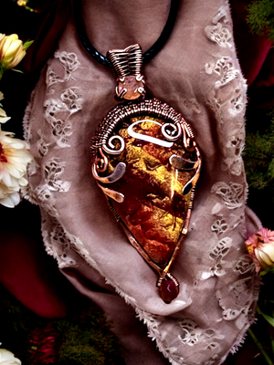&quot;Sunset&#39;s Heart&quot; Pendant