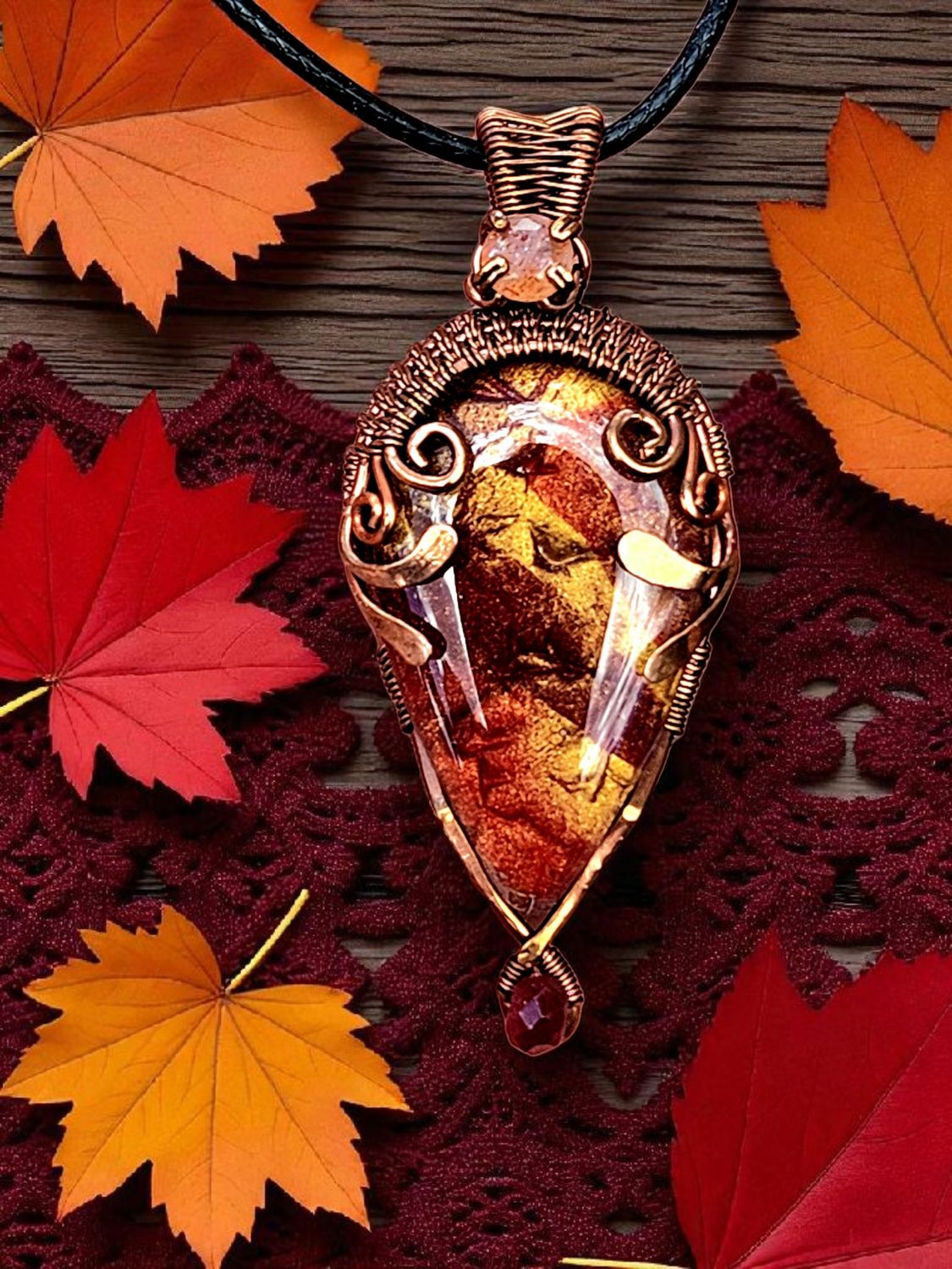 **SALE PENDING**  &quot;Autumn&#39;s Heart&quot; Pendant