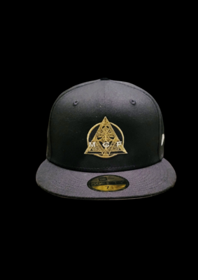 {MGF Fitted Hat} The 59 Fifty Fitted is the classic MLB 59Fifty Fitted style worn by players. It features a rounded visor, and a more round depth shape in the crown.