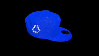 Custom Blue Snapback Hat with Side Logo Embroidery